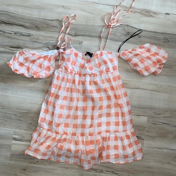 pink gingham babydoll dress Sweet On Gingham Babydoll Dress